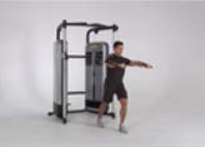 Banks O' Dee Cable Chest Press Split Stance